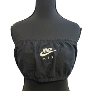 Nike Black Strapless Air Tube Crop Top